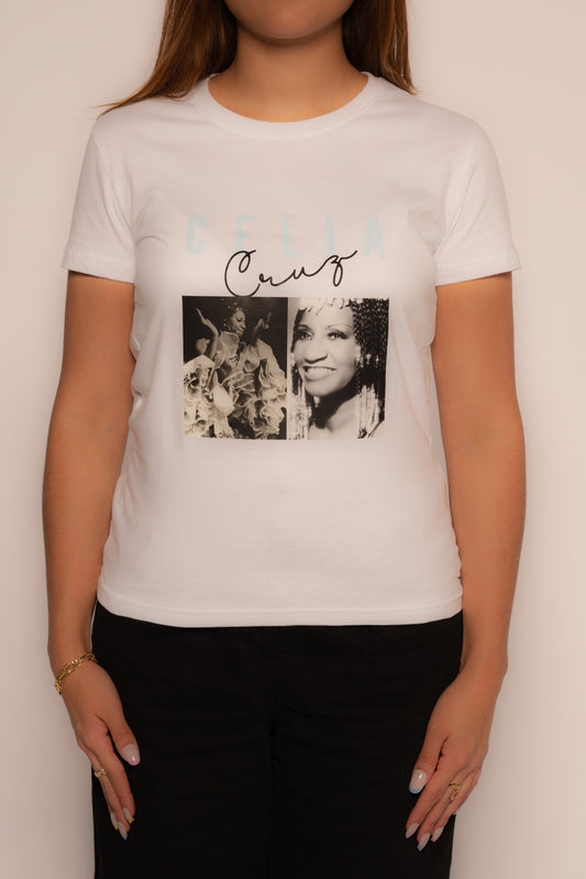 Celia Limited Print Tshirt - White
