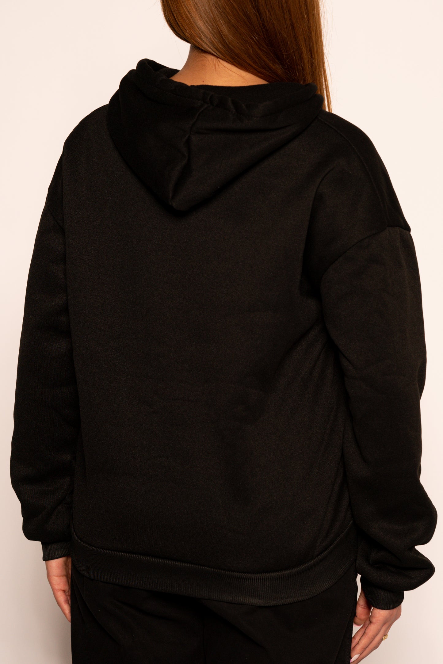 Latina Slogan Hoodie - Black