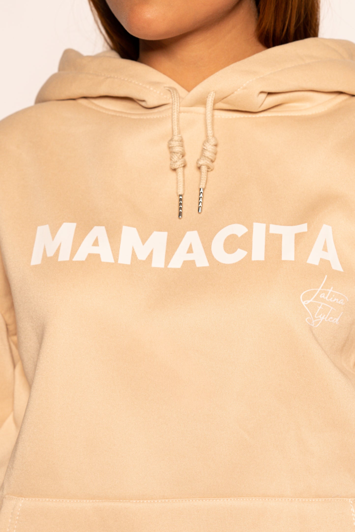 Mamacita Slogan Hoodie - Crema