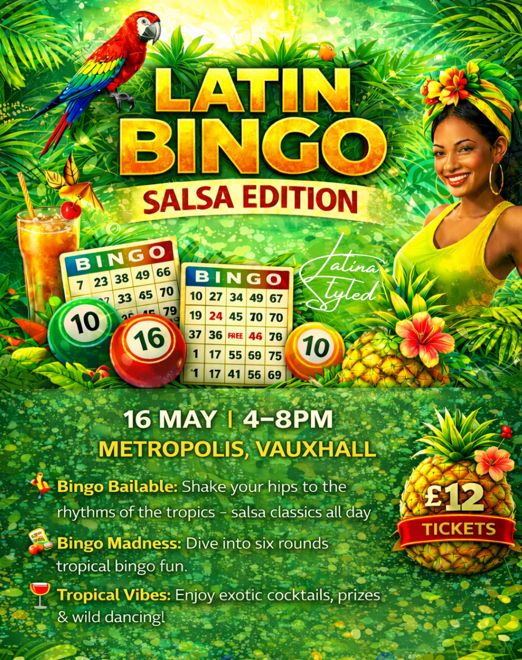 Latin Bingo: Tropical Edition