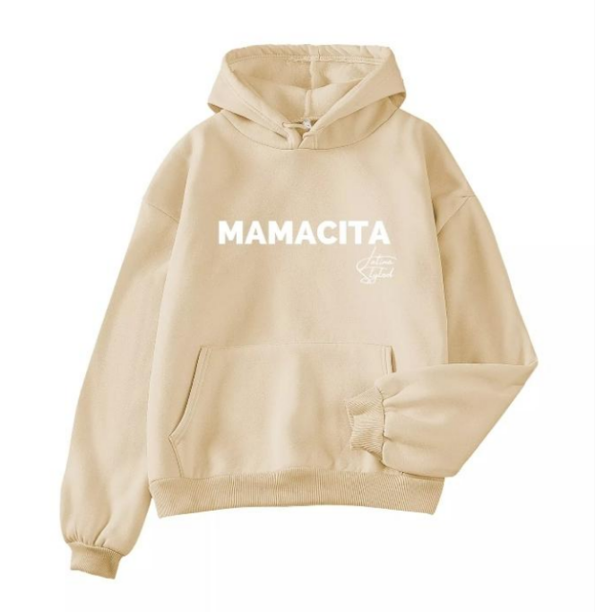 Mamacita Slogan Hoodie - Crema