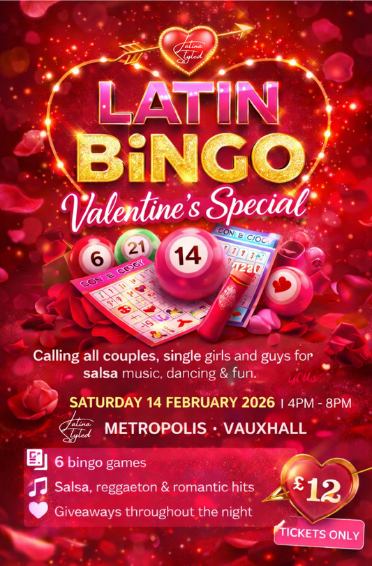 💘 Latin Bingo: Valentine's Special 💃🏽🕺🏽